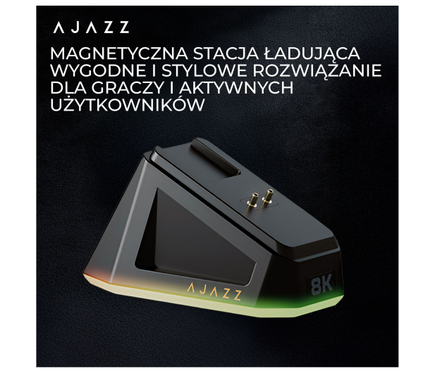 Ajazz AJ179PRO 3395-8K ze stacją dokującą czarna - 1536388 - zdjęcie 13